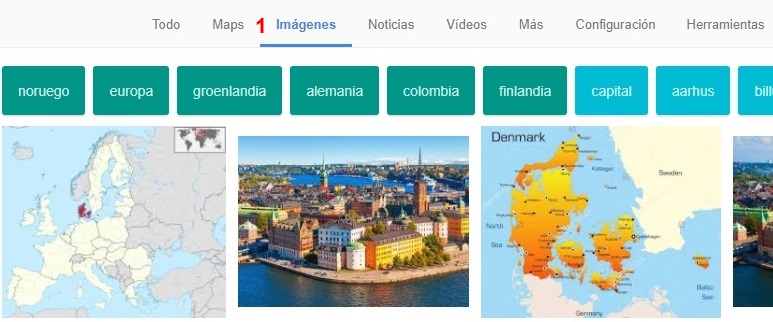 Buscar y filtrar con imagenes en GOOGLE